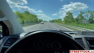 StreetFuck -Traveling Horny Couple Offers Creampie to Taxi Driver