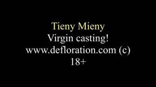 Tieny Mieny. The virgin with shows her hymen and masturbates.