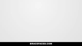 Clumsy Hottie Gets Her Braces Stuck And Asks Her Horny Boyfriend For Help But Gets Pounded Instead